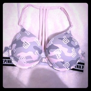 Victoria Secret Pink Camo Racerback pushUp 36B